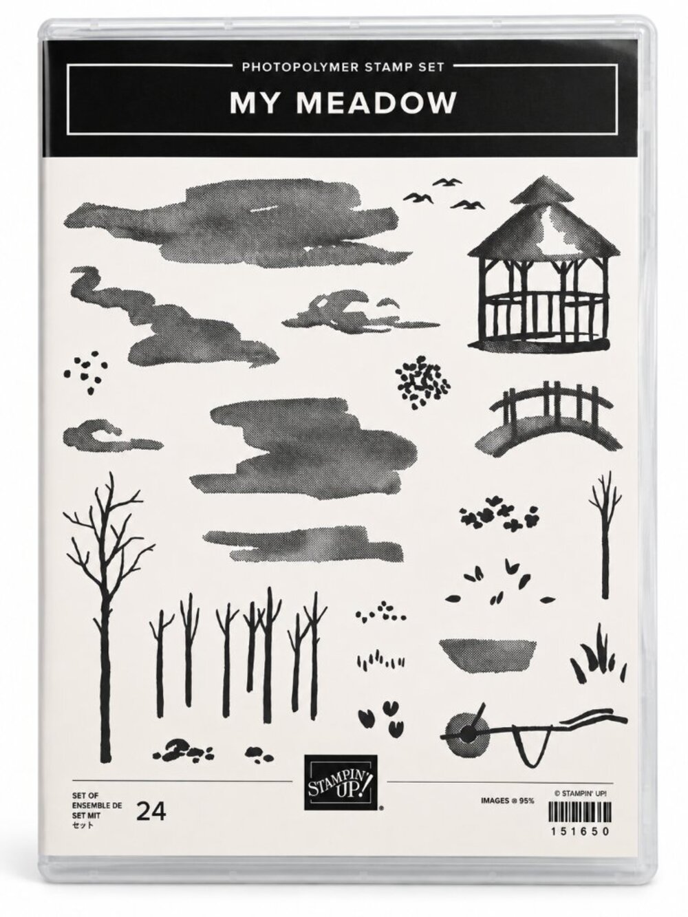 Stampin’ Up! My Meadow Photopolymer Stamp Set 151650 24pc Nature Scene